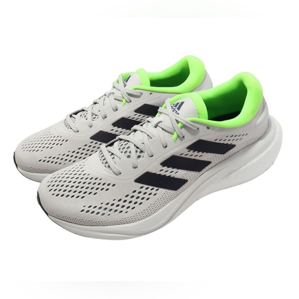 Adidas Supernova 2 M Dash Grey Green White Men Running Sports Shoes(Size 10.5)